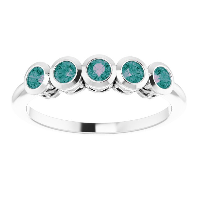 Round Natural Alexandrite Ring