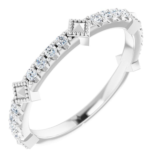 1/4 CTW Natural Diamond Stackable Ring