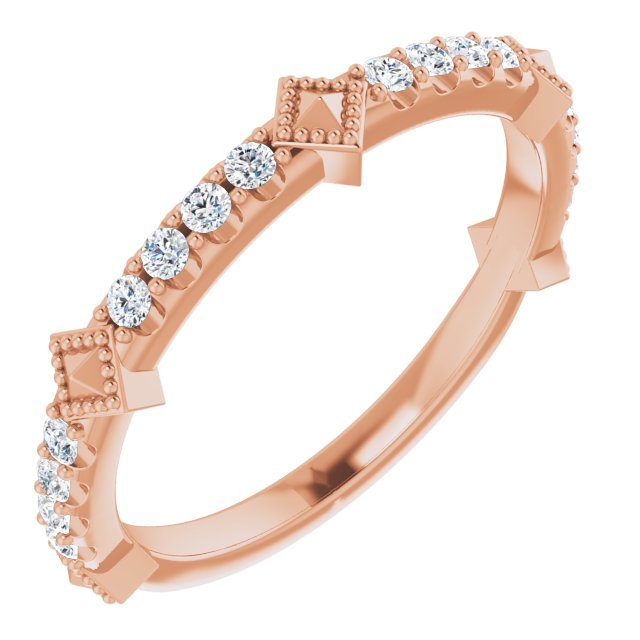 1/4 CTW Natural Diamond Stackable Ring