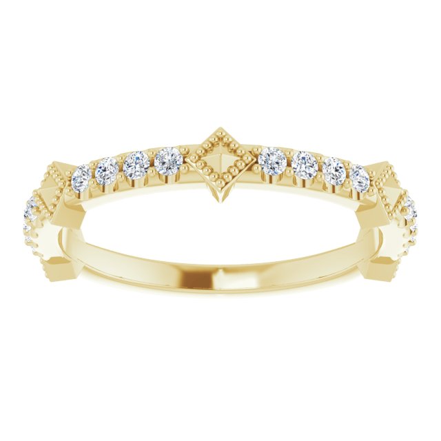 1/4 CTW Natural Diamond Stackable Ring