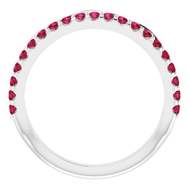 Natural Ruby Infinity-Inspired Stackable Ring