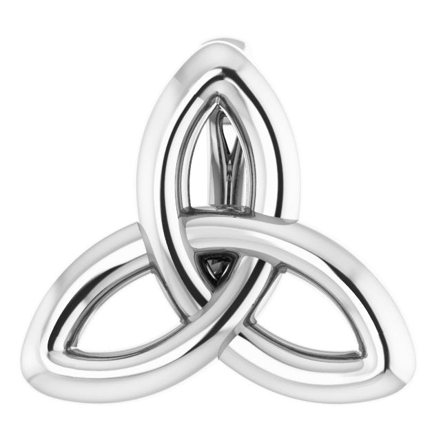 10x9.3mm Celtic-Inspired Trinity Pendant