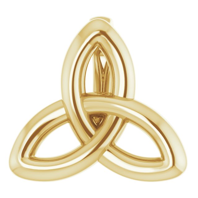 10x9.3mm Celtic-Inspired Trinity Pendant