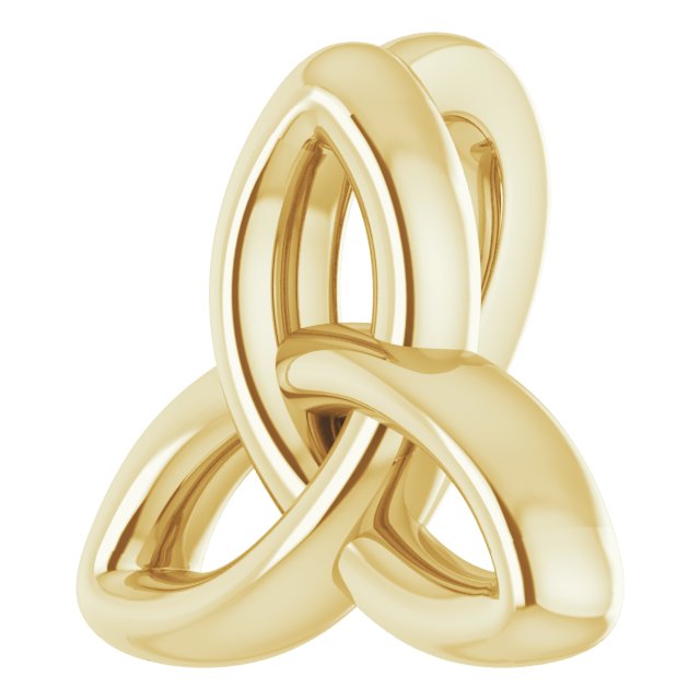 10x9.3mm Celtic-Inspired Trinity Pendant