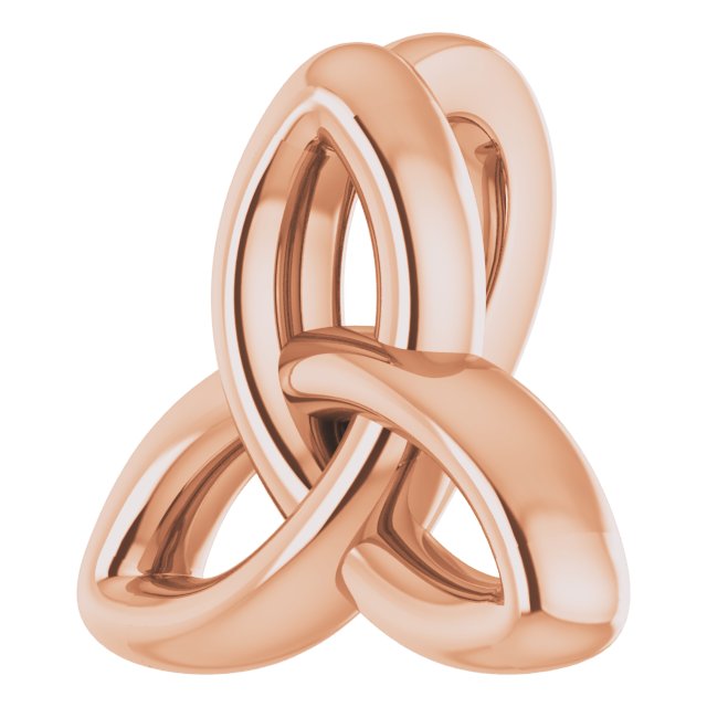 10x9.3mm Celtic-Inspired Trinity Pendant