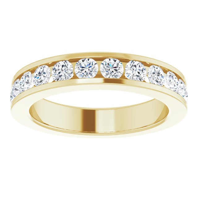 1 CTW Natural Diamond Channel-Set Matching Band