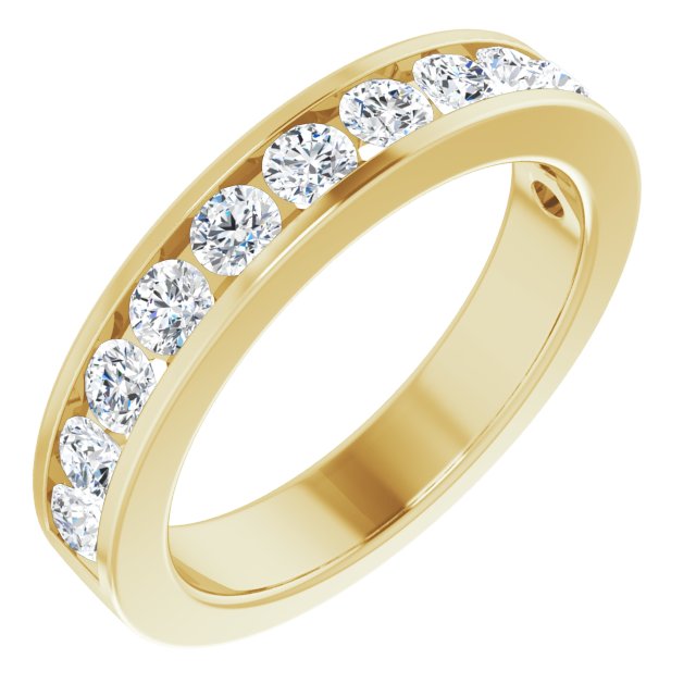 1 CTW Natural Diamond Channel-Set Matching Band