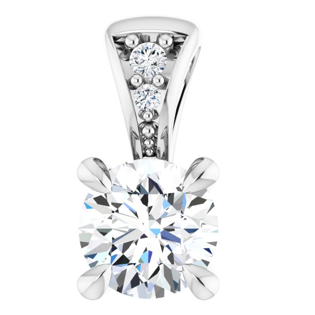 1/4 Natural Diamond Pendant