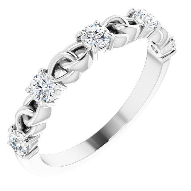 Round 1/2 CTW Natural Diamond Stackable Ring