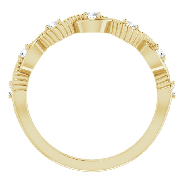 Round 1/5 CTW Natural Diamond Stackable Ring