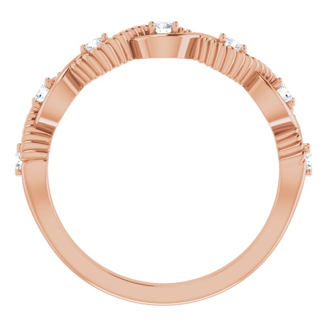 Round 1/5 CTW Natural Diamond Stackable Ring