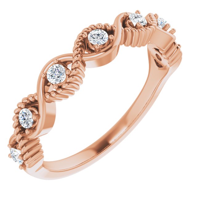 Round 1/5 CTW Natural Diamond Stackable Ring