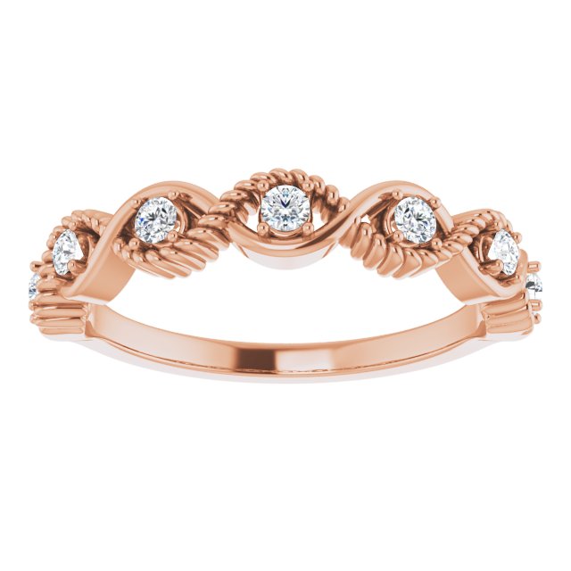 Round 1/5 CTW Natural Diamond Stackable Ring