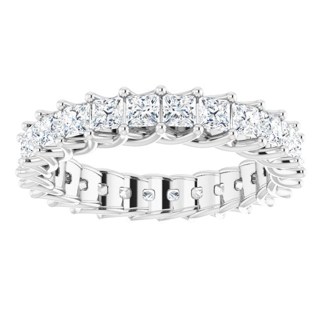 Square 2 3/8 CTW Diamond Eternity Band