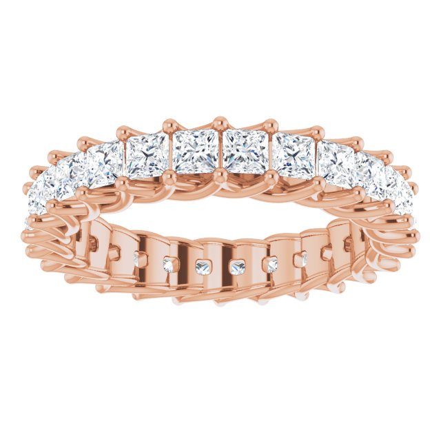 Square 2 3/8 CTW Diamond Eternity Band