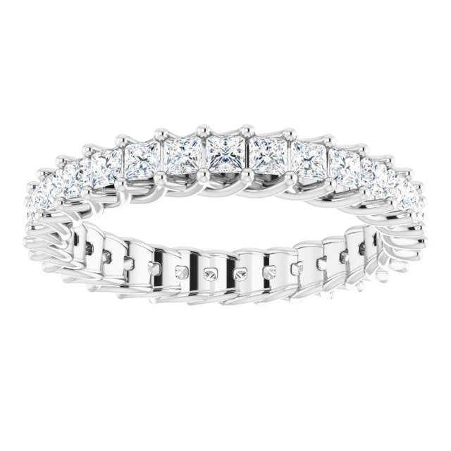 Square 1 1/2 CTW Diamond Eternity Band