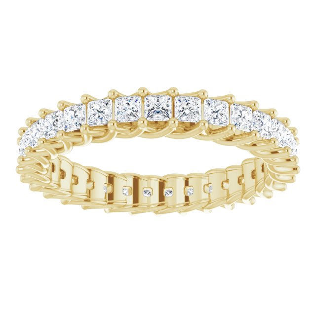 Square 1 1/2 CTW Diamond Eternity Band