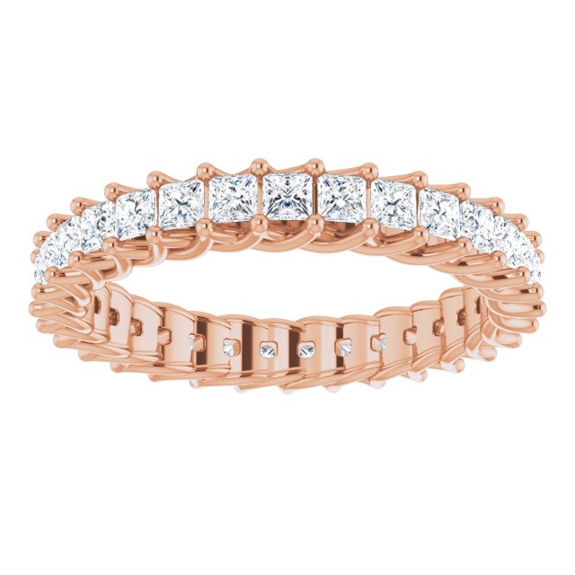 Square 1 1/2 CTW Diamond Eternity Band