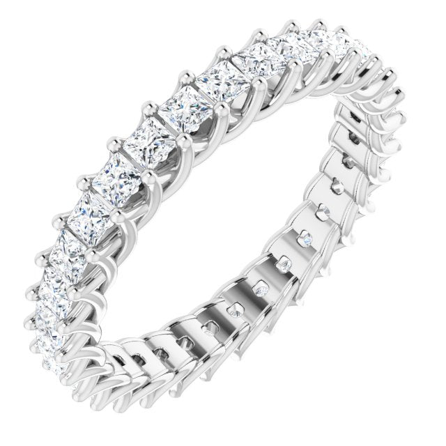 Square 1 1/2 CTW Diamond Eternity Band