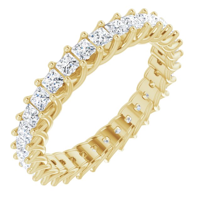 Square 1 1/2 CTW Diamond Eternity Band