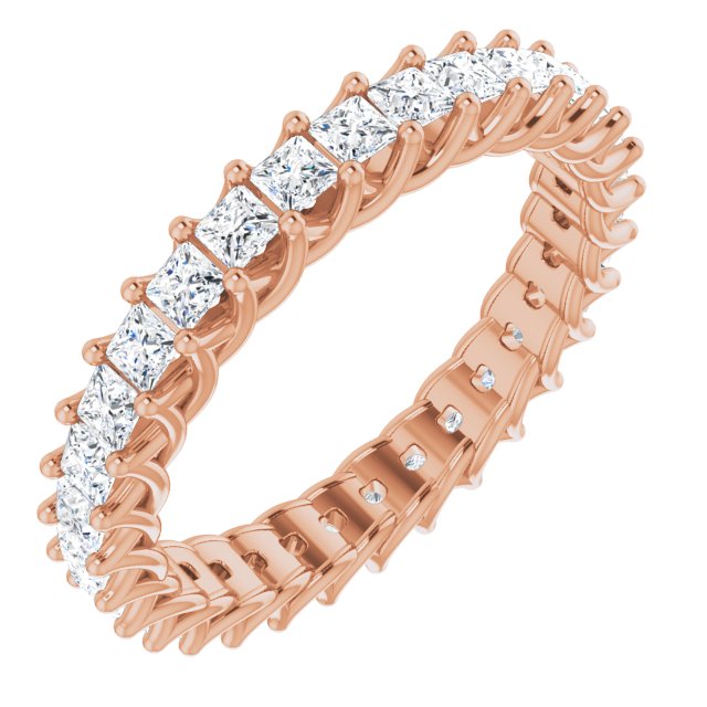 Square 1 1/2 CTW Diamond Eternity Band