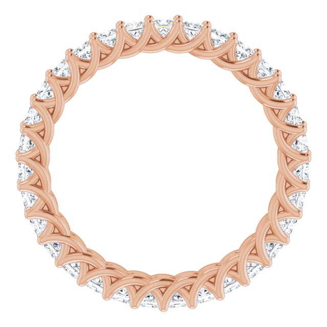 Square 1 1/2 CTW Diamond Eternity Band