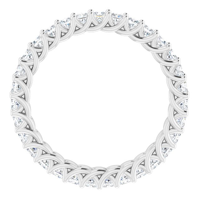 Square 1 1/2 CTW Diamond Eternity Band