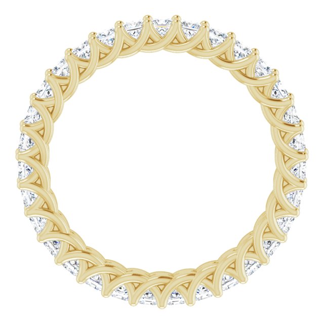Square 1 1/2 CTW Diamond Eternity Band