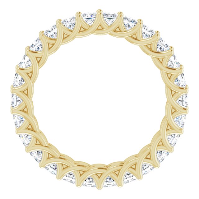 Square 2 3/8 CTW Diamond Eternity Band