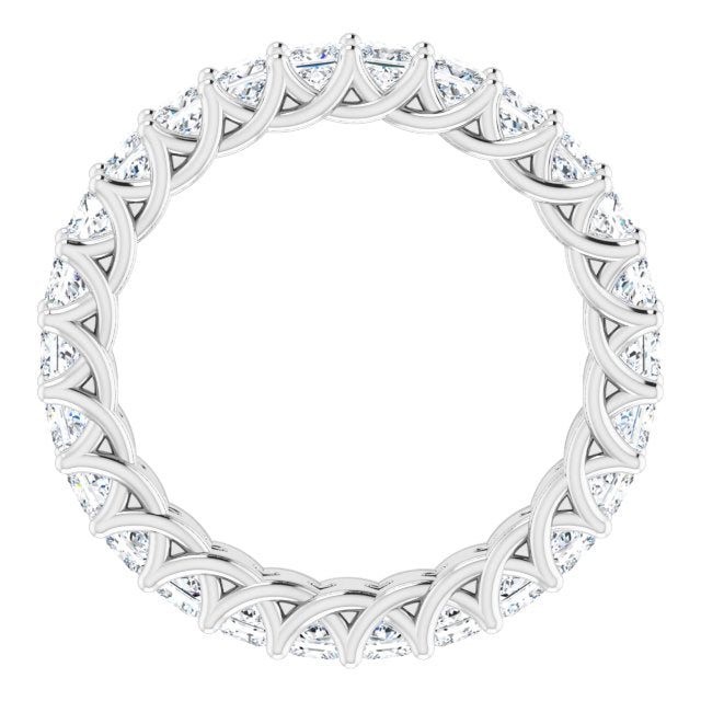 Square 2 3/8 CTW Diamond Eternity Band