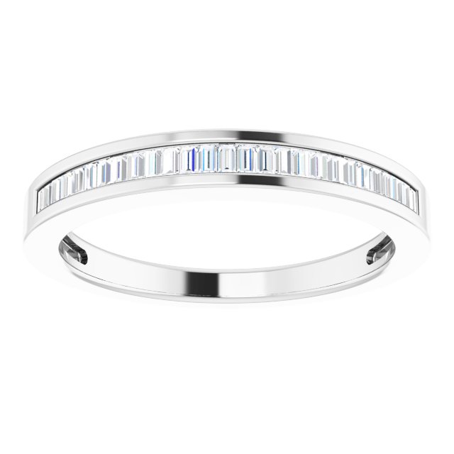 Straight baguette 1/4 CTW Natural Diamond Anniversary Band