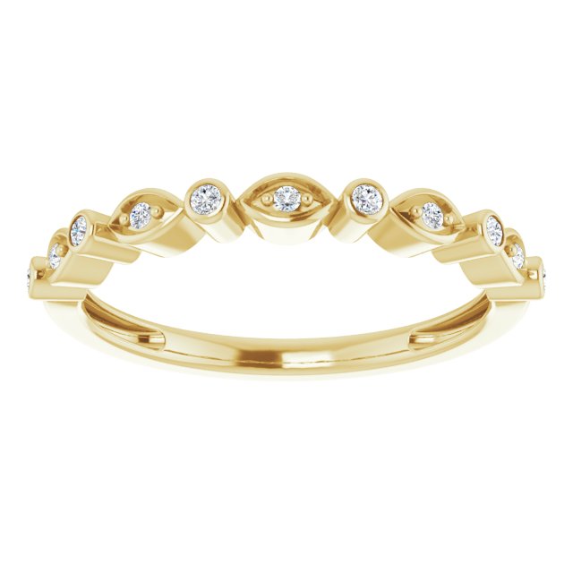 1/8 CTW Natural Diamond Stackable Anniversary Band