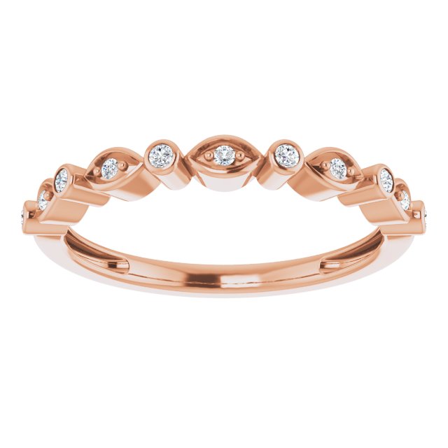 1/8 CTW Natural Diamond Stackable Anniversary Band