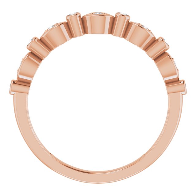 1/8 CTW Natural Diamond Stackable Anniversary Band