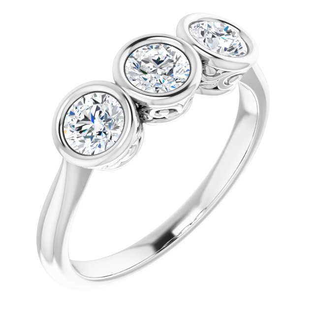 Round 3/4 CTW Natural Diamond Anniversary Band