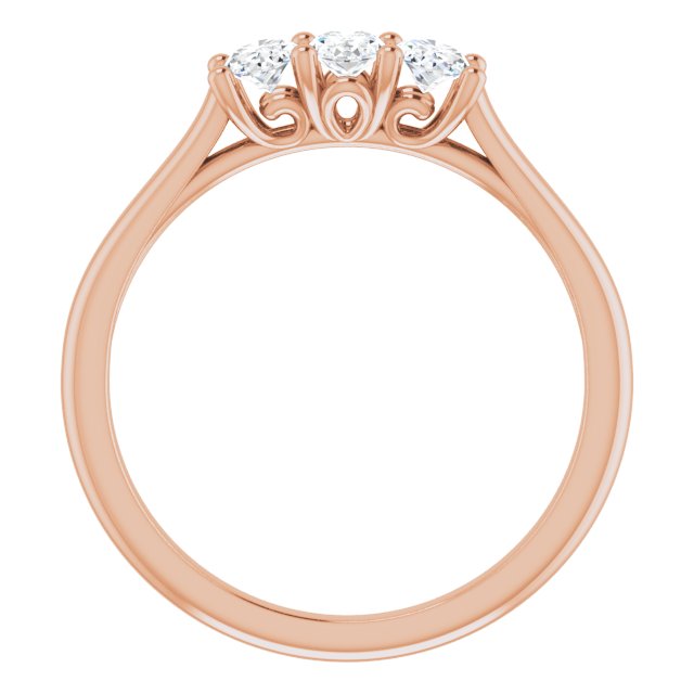 Oval 3/4 CTW Diamond Anniversary Band
