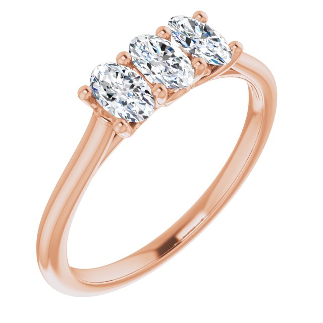 Oval 3/4 CTW Diamond Anniversary Band