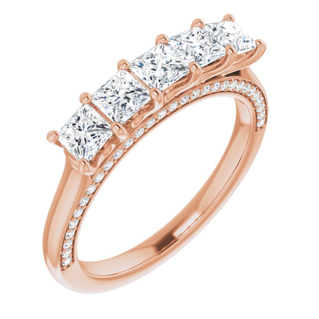 Square 1 1/6 CTW Natural Diamond Anniversary Band