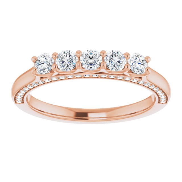Round 1/2 CTW Natural Diamond Anniversary Band