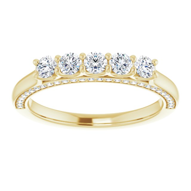 Round 1/2 CTW Natural Diamond Anniversary Band