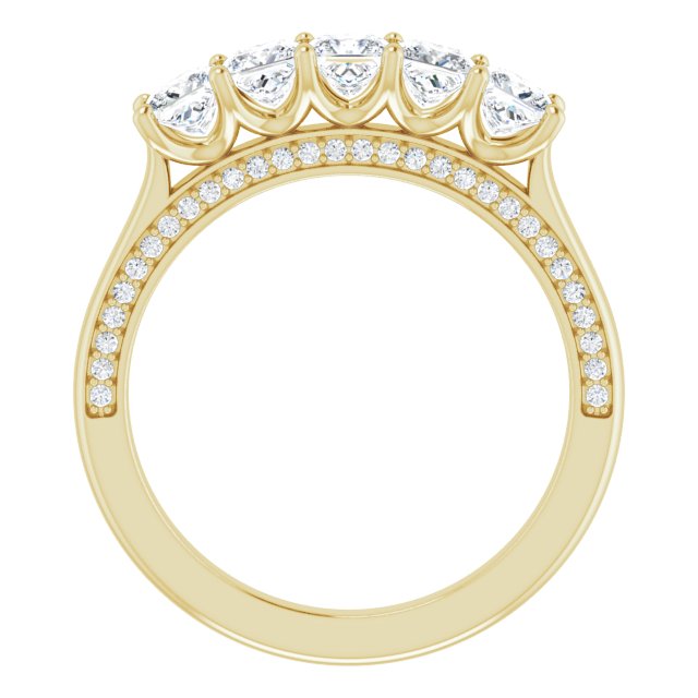 Square 1 1/6 CTW Natural Diamond Anniversary Band