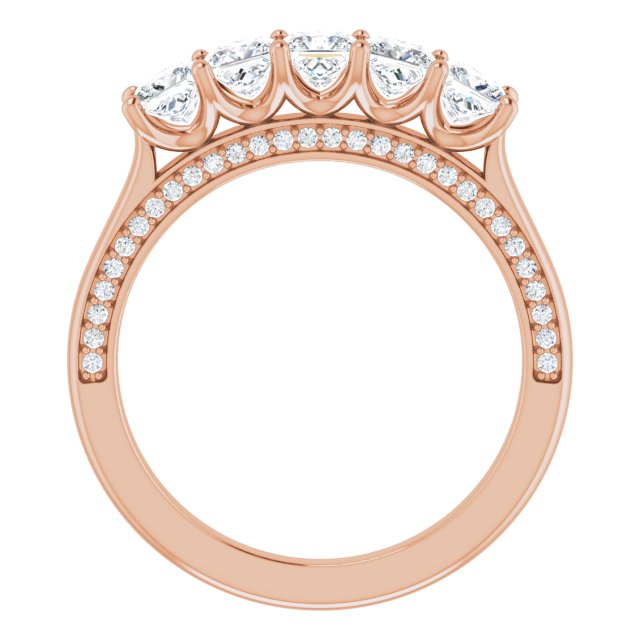 Square 1 1/6 CTW Natural Diamond Anniversary Band