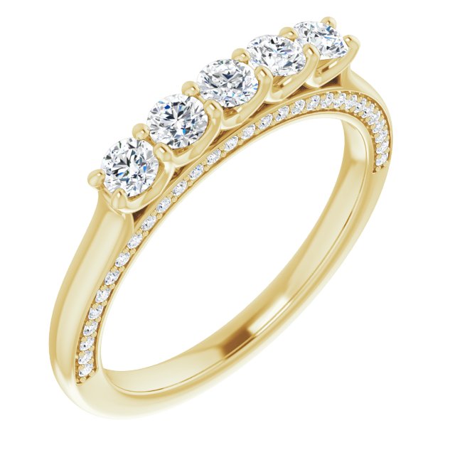 Round 1/2 CTW Natural Diamond Anniversary Band