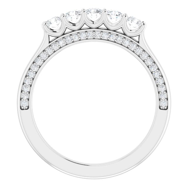 Round 1/2 CTW Natural Diamond Anniversary Band