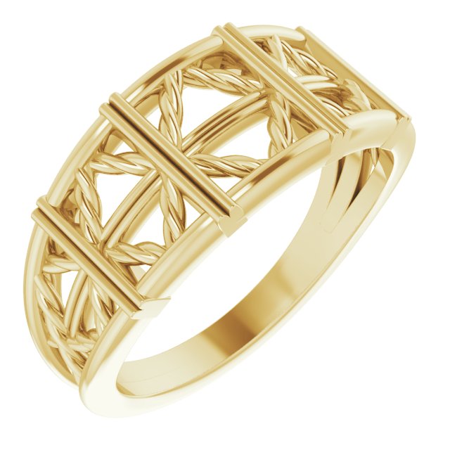 Stackable Lattice Ring