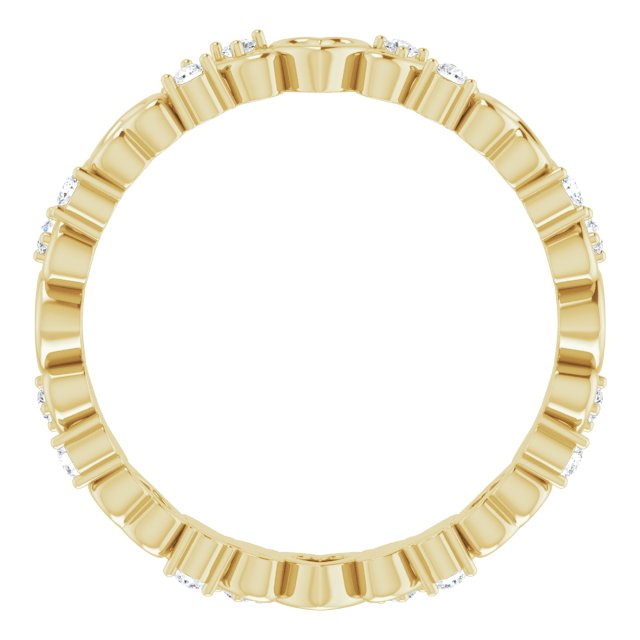 1/8 CTW Natural Diamond Heart Eternity Band