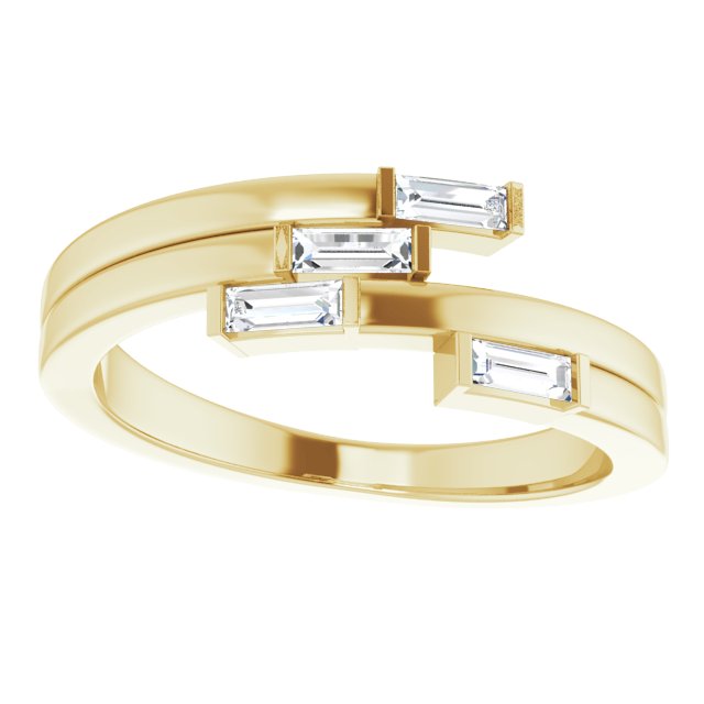 1/4 CTW Diamond Geometric Ring