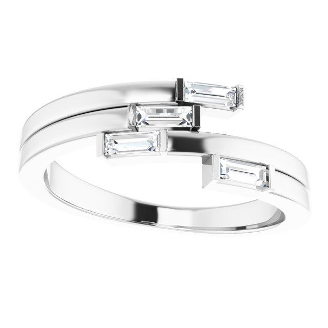 1/4 CTW Diamond Geometric Ring