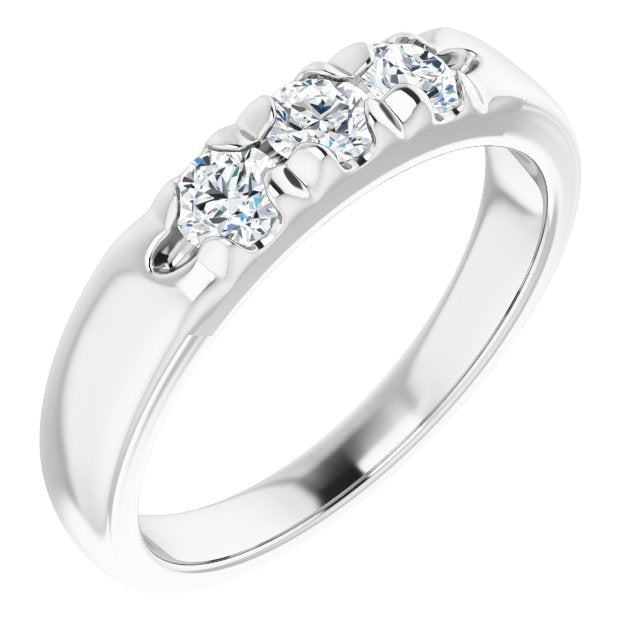 Round 1/2 CTW Natural Diamond Anniversary Band