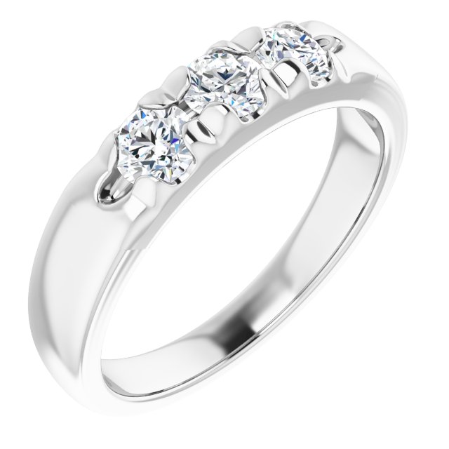 Round 5/8 CTW Natural Diamond Anniversary Band